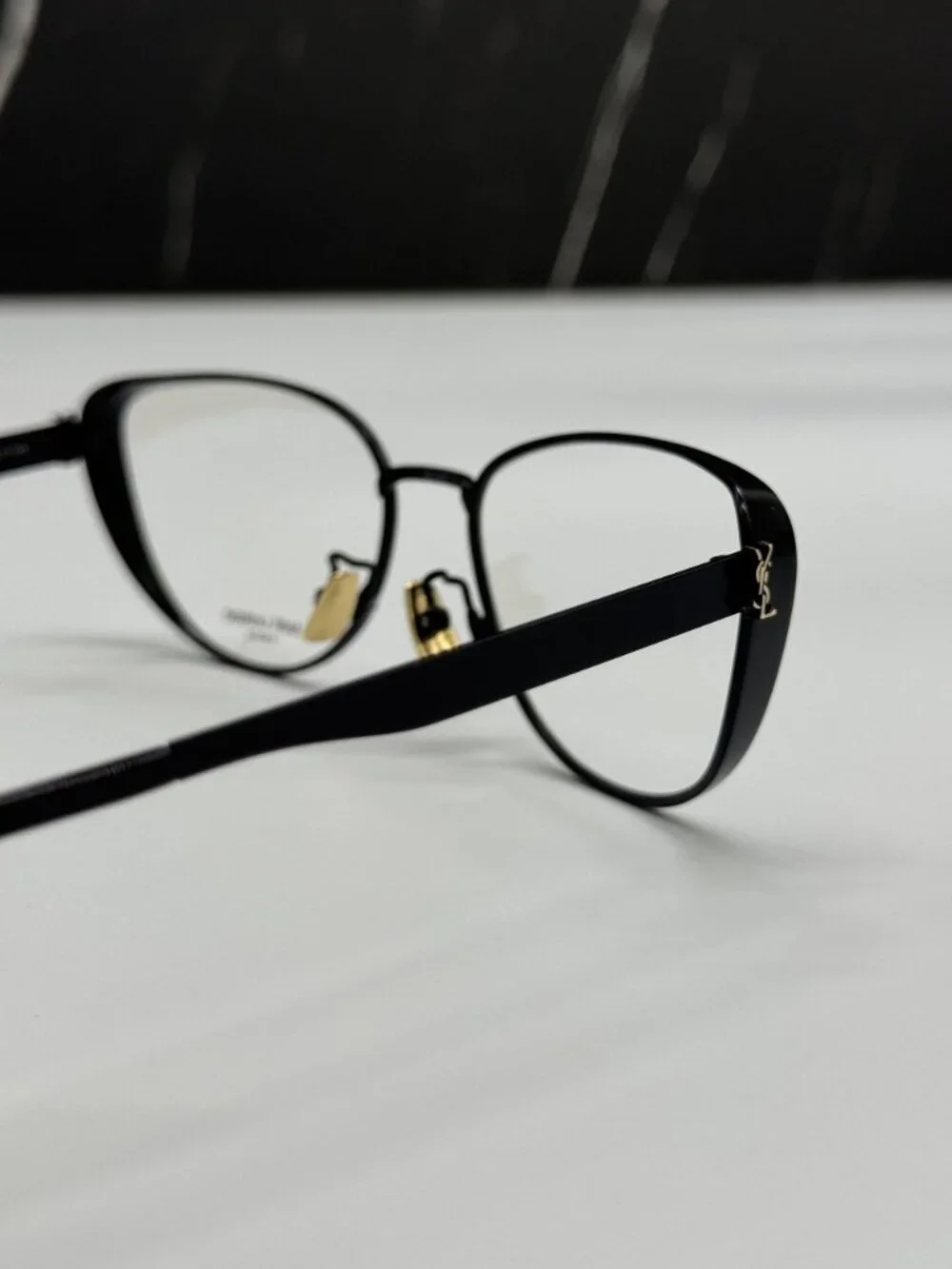 NEW SAINT LAURENT SLM92 003 EYEGLASSES WOMEN CAT EYE BLACK EYEWEAR SL M92